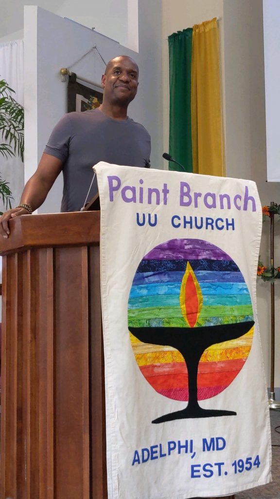 Anthony Jenkins in the pulpit